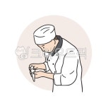 제빵사, 파티쉐, 베이커리, 요리사, 제빵, 사진,이미지,일러스트,캘리그라피 - 초잉일러스트작가 크라우드픽 - 저작권 걱정 없는 상업용 이미지