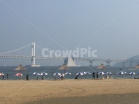 광안리, 비치, 바닷가, 광안대교, 모래사장, 사진,이미지,일러스트,캘리그라피 - silverbro2작가 크라우드픽 - 저작권 걱정 없는 상업용 이미지
