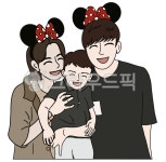 가족일러스트, 라인드로잉, 디지털드로잉, 행복, 소통, 사진,이미지,일러스트,캘리그라피 - psg1652작가 크라우드픽 - 저작권 걱정 없는 상업용... 