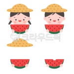 여름얼굴합성도안, 수박얼굴합성, 수박합성, 여름도안, 수박도안, 사진,이미지,일러스트,캘리그라피 - younee82작가 크라우드픽 - 저작권 걱정... 