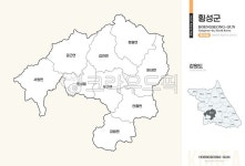 횡성군, 횡성, 지도, 행정동, 강원도, 사진,이미지,일러스트,캘리그라피 - 웃음마법작가 크라우드픽 - 저작권 걱정 없는 상업용 이미지