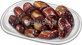 순대, 순대일러스트, 순대한접시, 분식일러스트, 음식일러스트, 사진,이미지,일러스트,캘리그라피 - 마노지오작가 크라우드픽 - 저작권 걱정 없는... 