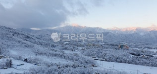 눈, 아침햇빛, 설산, 설국, 나무, 사진,이미지,일러스트,캘리그라피 - chb8481작가 크라우드픽 - 저작권 걱정 없는 상업용 이미지