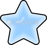 별그림, 하늘색별, 귀여운별, 밝은별, 별도형, 사진,이미지,일러스트,캘리그라피 - yevely작가 크라우드픽 - 저작권 걱정 없는 상업용 이미지