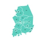 지도, 한국지도, 대한민국지도, 디자인지도, 도구분지도, 사진,이미지,일러스트,캘리그라피 - Nmubiman작가 크라우드픽 - 저작권 걱정 없는...