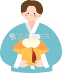 한복일러스트, 한복입은남자일러스트, 한복, 명절, 추석일러스트, 사진,이미지,일러스트,캘리그라피 - 한량87작가 크라우드픽 - 저작권 걱정 없는... 