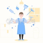 집안일, 청소, 살림, 정리정돈, 가사, 사진,이미지,일러스트,캘리그라피 - 먀작가 크라우드픽 - 저작권 걱정 없는 상업용 이미지