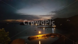 밤바다, 부산, 바다, 노을, 자연, 사진,이미지,일러스트,캘리그라피 - 밥탱이현이작가 크라우드픽 - 저작권 걱정 없는 상업용 이미지
