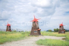 풍차, 하늘, 풍경, 소래포구, 구름, 사진,이미지,일러스트,캘리그라피 - 꼬동작가 크라우드픽 - 저작권 걱정 없는 상업용 이미지