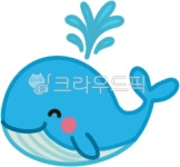 고래, 물을뿜는, 귀여운동물, 귀여운고래, 동물, 사진,이미지,일러스트,캘리그라피 - shnstrlight작가 크라우드픽 - 저작권 걱정 없는 상업용... 