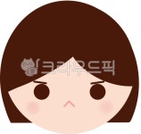 단순한얼굴, 둥근얼굴, 여자, 여자얼굴, 얼굴일러스트, 사진,이미지,일러스트,캘리그라피 - newsted1작가 크라우드픽 - 저작권 걱정 없는... 