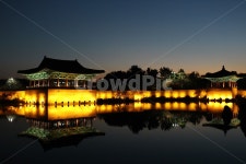 안압지, 동궁과월지, 경주, 야경, 건축, 사진,이미지,일러스트,캘리그라피 - 공돌97작가 크라우드픽 - 저작권 걱정 없는 상업용 이미지