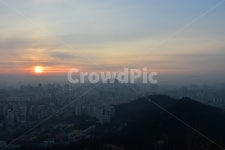 안산, 일출, 해맞이, 해돋이, 서울, 사진,이미지,일러스트,캘리그라피 - 릴작가 크라우드픽 - 저작권 걱정 없는 상업용 이미지