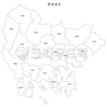 경남지도, 경상남도지도, 경남, 경상남도, 시군경계선, 사진,이미지,일러스트,캘리그라피 - 운강작가 크라우드픽 - 저작권 걱정 없는 상업용 이미지