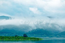 연꽃섬, 연꽃, 바다산, 하늘, 구름, 사진,이미지,일러스트,캘리그라피 - shinja작가 크라우드픽 - 저작권 걱정 없는 상업용 이미지