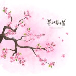 꽃, 감성, 봄, 캘리, 캘리그라피, 사진,이미지,일러스트,캘리그라피 - DAWOOL작가 크라우드픽 - 저작권 걱정 없는 상업용 이미지