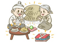 전래동화, 개와고양이, 할아버지, 할머니, 음식, 사진,이미지,일러스트,캘리그라피 - goatbeer작가 크라우드픽 - 저작권 걱정 없는 상업용 이미지
