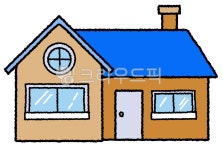 집, 하우스, 파란지붕, 불뚝, 창문이있는집, 사진,이미지,일러스트,캘리그라피 - mytuntun작가 크라우드픽 - 저작권 걱정 없는 상업용 이미지