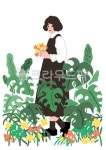 풀, 꽃, 소녀, 사람, 인간, 사진,이미지,일러스트,캘리그라피 - good smile작가 크라우드픽 - 저작권 걱정 없는 상업용 이미지