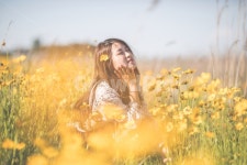 꽃, 사람, 여자, 풍경, 노랑, 사진,이미지,일러스트,캘리그라피 - BSD Pictures작가 크라우드픽 - 저작권 걱정 없는 상업용 이미지