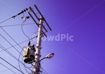 전봇대, 하늘, 전주, 파랑, 회색, 사진,이미지,일러스트,캘리그라피 - 칫사작가 크라우드픽 - 저작권 걱정 없는 상업용 이미지