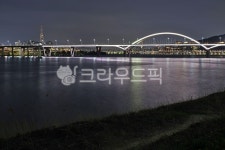 암사대교, 구리암사대교, 한강, 한강야경, 아치교, 사진,이미지,일러스트,캘리그라피 - Deep bLUE작가 크라우드픽 - 저작권 걱정 없는 상업용... 