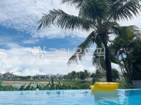 튜브, 풀빌라, 야자수, 구름, 하늘, 사진,이미지,일러스트,캘리그라피 - wusd7319작가 크라우드픽 - 저작권 걱정 없는 상업용 이미지