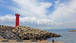 제주도, 우도, 천진항, 등대, 빨강, 사진,이미지,일러스트,캘리그라피 - naro작가 크라우드픽 - 저작권 걱정 없는 상업용 이미지