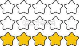 별, 별5개, 별다섯개, 다섯개, 아이콘, 사진,이미지,일러스트,캘리그라피 - 이다팔쌈작가 크라우드픽 - 저작권 걱정 없는 상업용 이미지