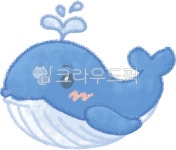 고래, 물뿜는, 고래캐릭터, 고래그림, 해양, 사진,이미지,일러스트,캘리그라피 - jisu030825작가 크라우드픽 - 저작권 걱정 없는 상업용 이미지