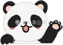 판다, panda, 손인사, 손흔들기, 동물, 사진,이미지,일러스트,캘리그라피 - ruhain75작가 크라우드픽 - 저작권 걱정 없는 상업용 이미지