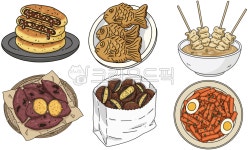 호떡, 붕어빵, 오뎅, 어묵, 군고구마, 사진,이미지,일러스트,캘리그라피 - 횬와와작가 크라우드픽 - 저작권 걱정 없는 상업용 이미지