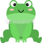 개구리, 개구리일러스트, 개구리그림, 귀여운개구리, 개구리얼굴, 사진,이미지,일러스트,캘리그라피 - 피크아트작가 크라우드픽 - 저작권 걱정... 
