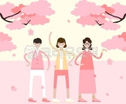 봄, 벚꽃, 봄나들이, 벚꽃놀이, 사람, 사진,이미지,일러스트,캘리그라피 - Seuliseul작가 크라우드픽 - 저작권 걱정 없는 상업용 이미지