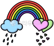 무지개, 예쁜무지개, 무지개그림, 무지개일러스트, 빗물, 사진,이미지,일러스트,캘리그라피 - pinkbell작가 크라우드픽 - 저작권 걱정 없는... 