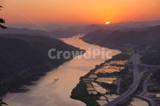 청벽노을, 공주, 일몰, 금강, 풍경, 사진,이미지,일러스트,캘리그라피 - 순딩이작가 크라우드픽 - 저작권 걱정 없는 상업용 이미지