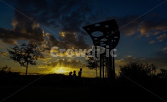 공원, 쉼터, 석양, 해넘이, 구름, 사진,이미지,일러스트,캘리그라피 - 퓨처작가 크라우드픽 - 저작권 걱정 없는 상업용 이미지