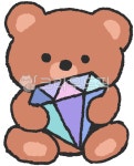 곰, 곰인형, 다이아몬드, 보석, 곰돌이, 사진,이미지,일러스트,캘리그라피 - 보석바작가 크라우드픽 - 저작권 걱정 없는 상업용 이미지