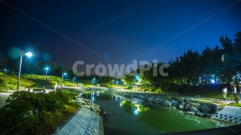 부산야경, 다대포, 달, 밤산책, 자연, 사진,이미지,일러스트,캘리그라피 - 사진핑작가 크라우드픽 - 저작권 걱정 없는 상업용 이미지