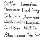 카페메뉴판, 카페메뉴, 커피, 아메리카노, coffee, 사진,이미지,일러스트,캘리그라피 - 노담작가 크라우드픽 - 저작권 걱정 없는 상업용 이미지