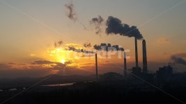 노을, 하늘, 구름, 발전소, 태양, 사진,이미지,일러스트,캘리그라피 - 준준작가 크라우드픽 - 저작권 걱정 없는 상업용 이미지