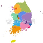 지도, 우리나라지도, 광역행정구역지도, 대한민국지도, 행정구역지도, 사진,이미지,일러스트,캘리그라피 - 별그림작가 크라우드픽 - 저작권 걱정... 