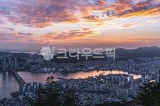 봉래산, 영도, 부산, 일몰, 남항대교, 사진,이미지,일러스트,캘리그라피 - 영감영작가 크라우드픽 - 저작권 걱정 없는 상업용 이미지