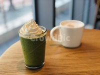 그린티프라프치노, 프라프치노, 티, 디저트, 크림, 사진,이미지,일러스트,캘리그라피 - 툐툐툐작가 크라우드픽 - 저작권 걱정 없는 상업용 이미지