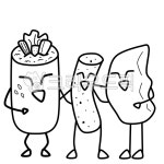 김밥, 떡볶이, 만두, 분식, 음식, 사진,이미지,일러스트,캘리그라피 - 효로롱작가 크라우드픽 - 저작권 걱정 없는 상업용 이미지