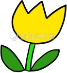 yellowflower, tulip, 튤립, 노란꽃, 노랑꽃, 사진,이미지,일러스트,캘리그라피 - 호호니작가 크라우드픽 - 저작권 걱정 없는 상업용 이미지