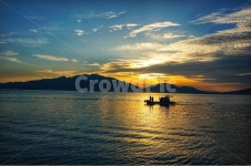 자연, 바다, 노을, 풍경, 하늘, 사진,이미지,일러스트,캘리그라피 - 불타는참치작가 크라우드픽 - 저작권 걱정 없는 상업용 이미지