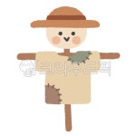 허수아비, scarecrow, 손그림, 일러스트, 밀짚모자, 사진,이미지,일러스트,캘리그라피 - 브로콜리수프작가 크라우드픽 - 저작권 걱정 없는... 