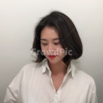 단발머리, 단발머리여자, 화이트셔츠, 화이트셔츠여자, 여자얼굴, 사진,이미지,일러스트,캘리그라피 - 쥬니작가 크라우드픽 - 저작권 걱정 없는... 