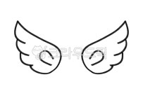 천사날개, 날개, 날개일러스트, 날개도안, 날개손그림, 사진,이미지,일러스트,캘리그라피 - yemosa작가 크라우드픽 - 저작권 걱정 없는 상업용... 